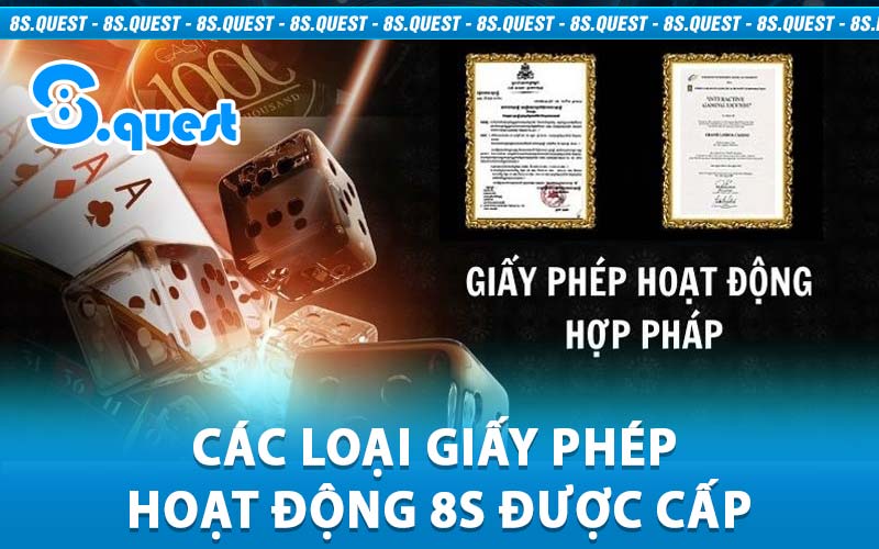 giấy phép hoạt động 8S